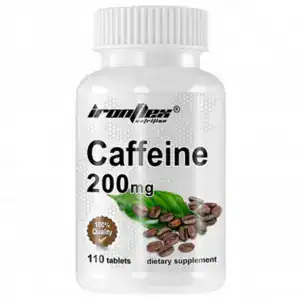 Caffeine 200mg | IronFlex | 110 Tabs | Ενέργεια & Συγκέντρωση