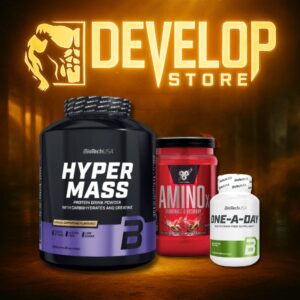 Μέγιστος Όγκος & Θερμίδες | Πακέτο Mass Gainer | BioTechUSA Hyper Mass 4kg + BSN Amino X 435g + BioTechUSA One-A-Day 90 tabs