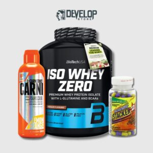 ISO Whey Zero + Stacker 2 + Carnitine 1L | Πακέτο Γράμμωσης