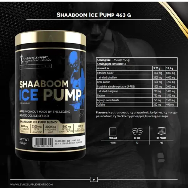 Kevin Levrone Shaaboom Ice Pump 463gr - Image 2