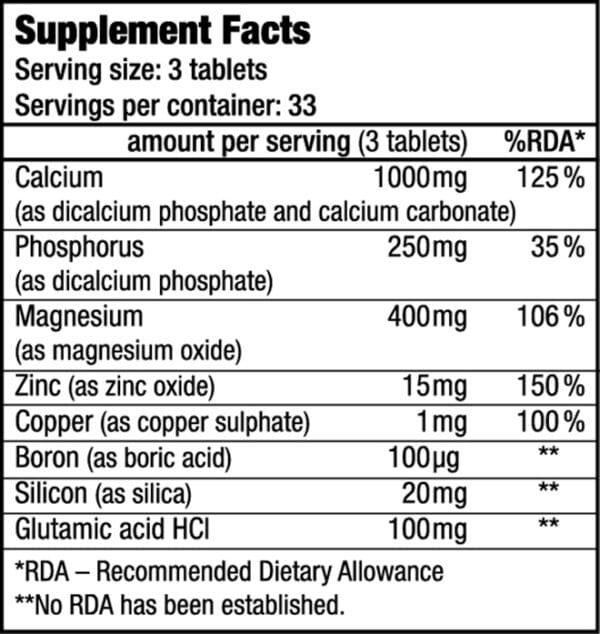 Biotech USA Calcium Zinc Magnesium 100 tabs - Image 3