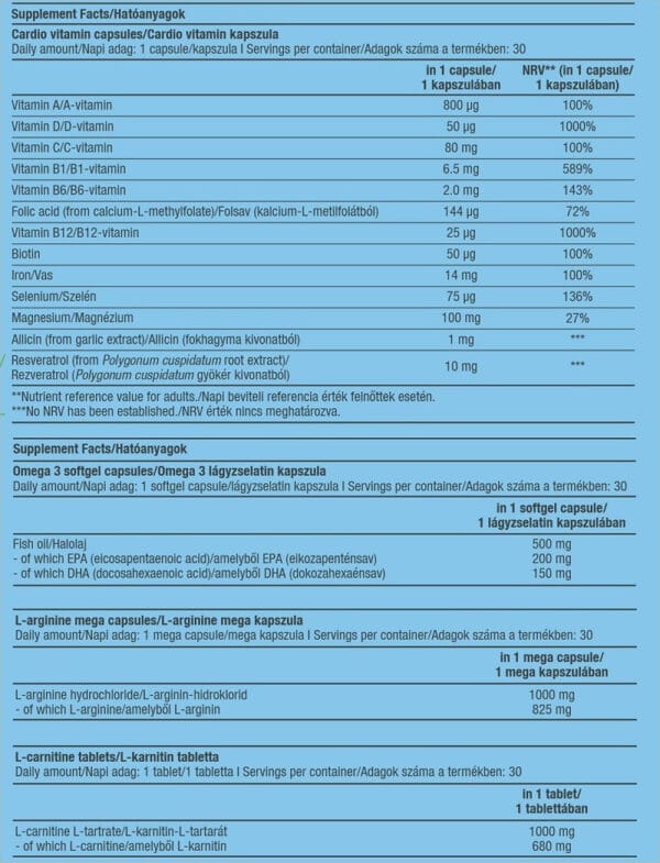 BioTech Usa Cardio pack (30 Packs) - Image 2