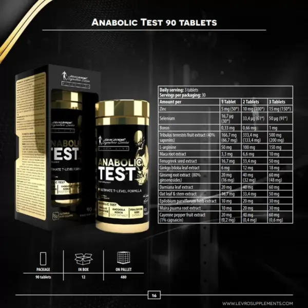 Kevin Levrone Anabolic Test | 90 tabs - Image 2
