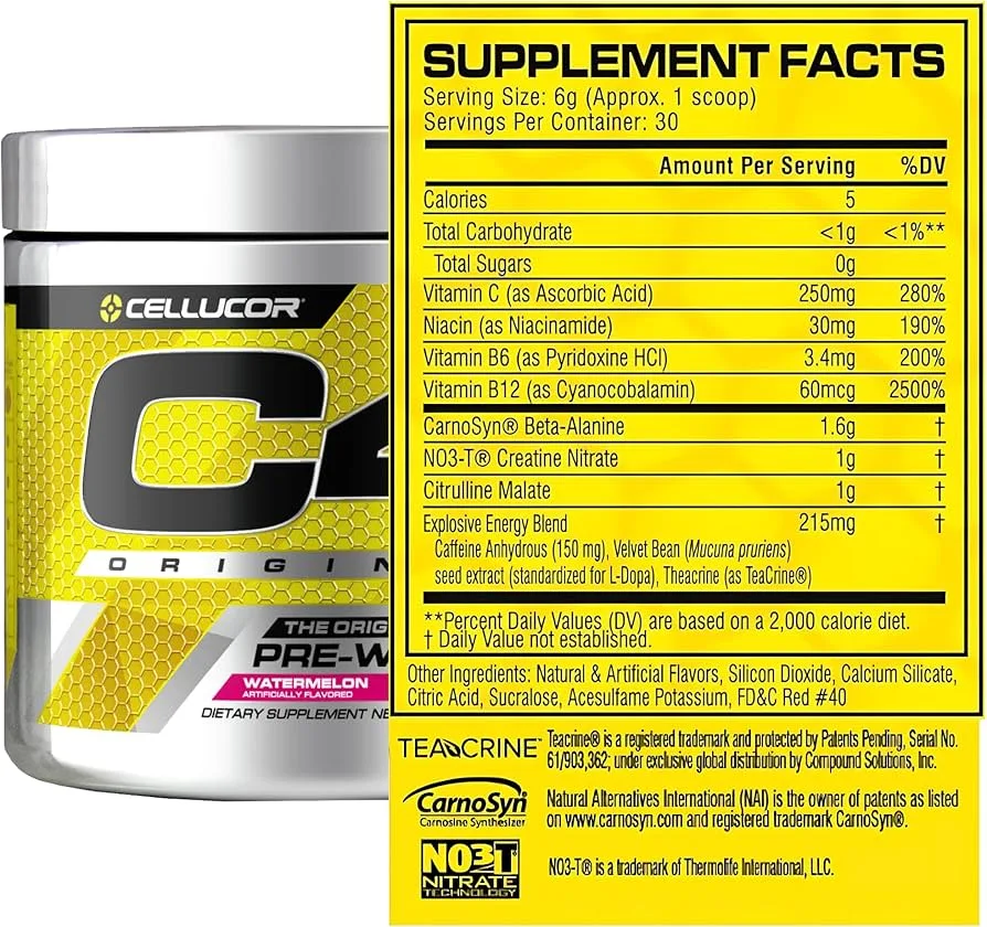 C4 Original Cellucor ID Series 195g - Το Θρυλικό Pre-Workout (30 Δόσεις) - Image 2