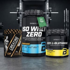Muscle Pack – Iso Whey Zero (908g) + Creatine (300g) + L-Glutamine (300g)