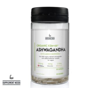 Ashwagandha | Προσαρμογόνο Βότανο KSM-66® | Supplement Needs | 60 Κάψουλες | 60 Δόσεις
