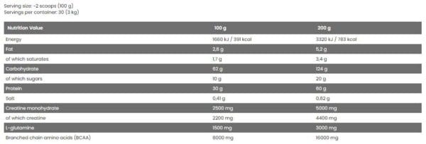 BAD ASS Nutrition Bad Ass Mass 3kg - Image 2