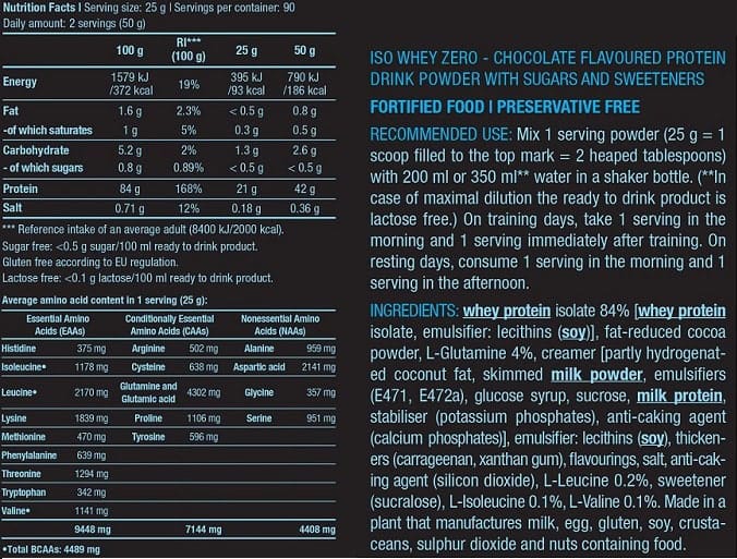 Best Seller Pack – Iso Whey Zero (1816g) + Blood & Guts (380g) + 100% Creatine Monohydrate (300g) - Image 4