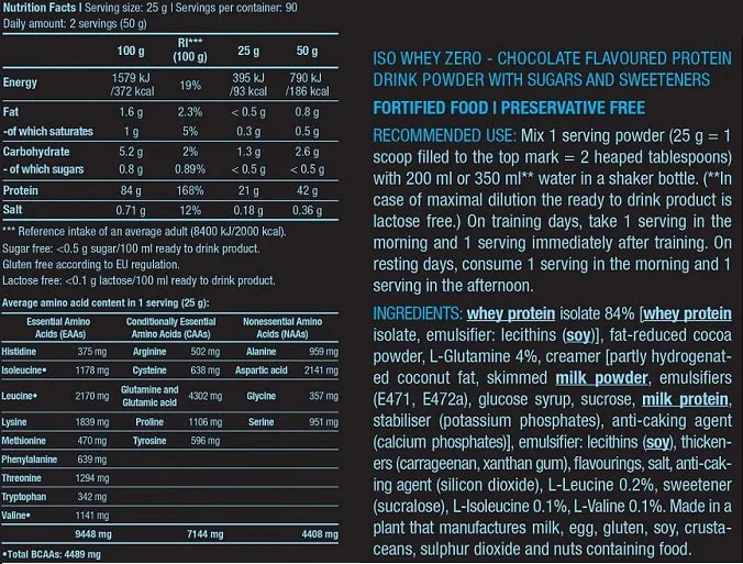 Best Seller Pack – Iso Whey Zero (1816g) + Blood & Guts (380g) + 100% Creatine Monohydrate (300g) - Image 4