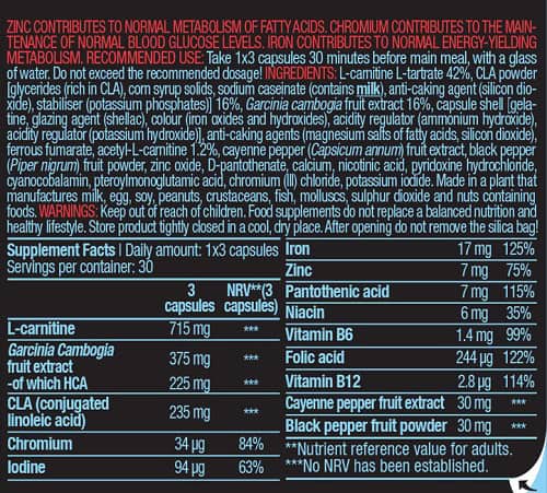 Mega Burner BiotechUSA - 90 capsules - Image 2