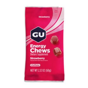 Energy Chews GU | Μασώμενα Ενεργειακά Καραμελάκια | 16 Τεμάχια (2 Δόσεις) | Vegan – Gluten Free
