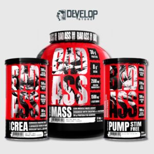 Bad Ass Mass + Creatine + Pump Stim-Free | Πακέτο Όγκου & Αντοχής