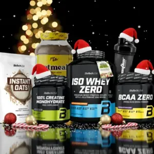 Gym Beginner Starter Pack – Christmas Edition 🎅 | Premium Gift Box Για Νέους Στο Γυμναστήριο | Whey + Creatine + Oats + BCAA + Shaker