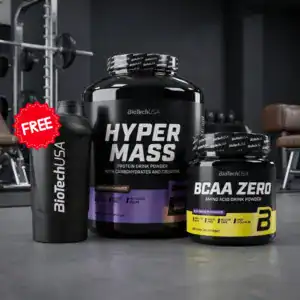 Bulking Pack – Hyper Mass Gainer (4kg) + BCAA Zero (360g) + ΔΩΡΟ Shaker (600ml)