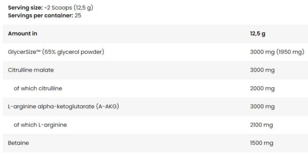 Anabolic On Stage Pump | Stim-Free Pre-Workout Formula 313gr - Image 2