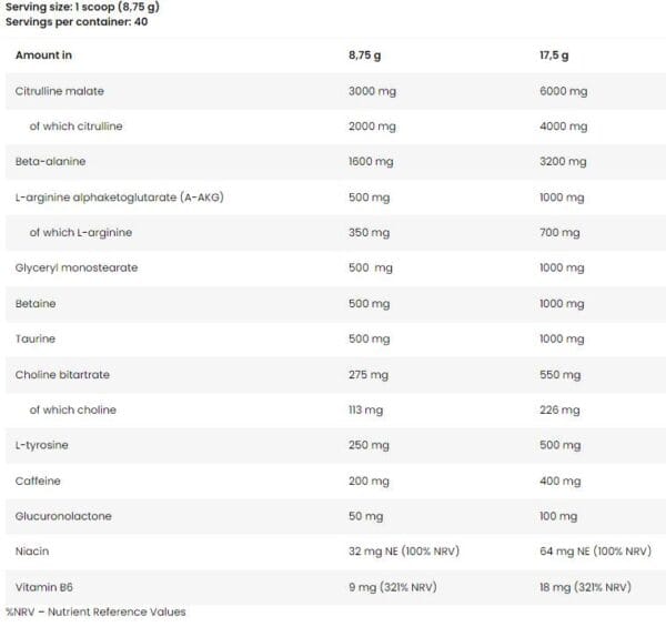 FA Nutrition Muscle Pump Aggression Pre-Workout 350gr - Image 2