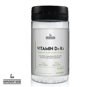 Vitamin D3 & K2 | Supplement Needs | Υποστήριξη Οστών & Ανοσοποιητικού | 120 Δισκία