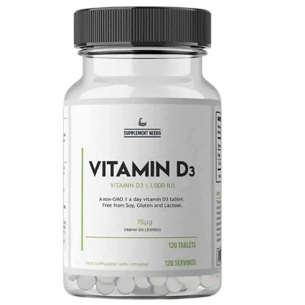Vitamin D3 3000iu Supplement Needs – 120 Tabs