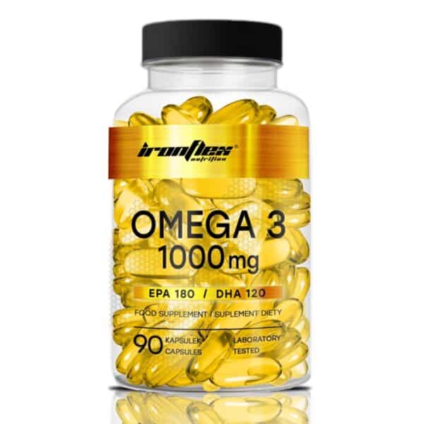 Omega 3 | Λιπαρά Οξέα EPA & DHA | IronFlex | 90 Κάψουλες | 90 Δόσεις