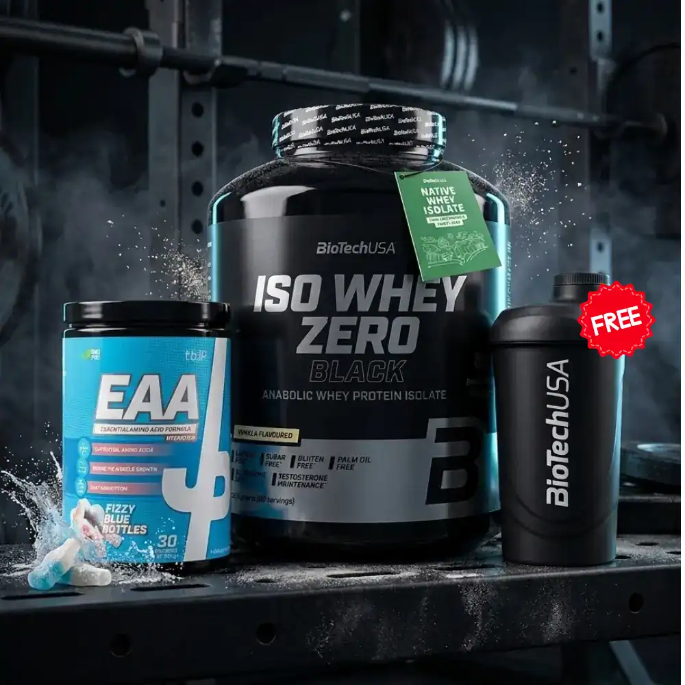 Starter Combo – Iso Whey Zero Black 1816g + tbJP EAA & Hydration 30 Servings + Δώρο Shaker