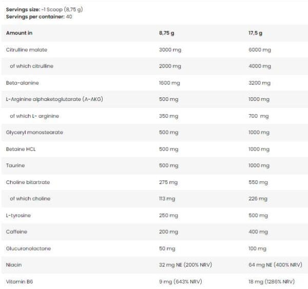 Bad Ass PUMP | Complete Pre-Workout Formula 350gr - Image 2
