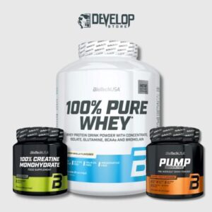 100% pure whey 2.2kg & creatine & pump caffeine free