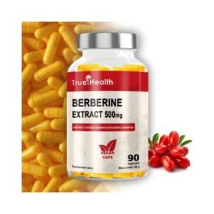 Berberine Extract | Φυτικό Συμπλήρωμα | True Health | 500mg | 90 vcaps