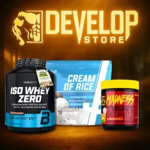 Καθαρή Μυϊκή Μάζα | Πακέτο Γράμμωσης με Ενέργεια | BioTechUSA Iso Whey Zero 2.27kg + JP Cream of Rice 2kg + PVL Mutant Madness 225g