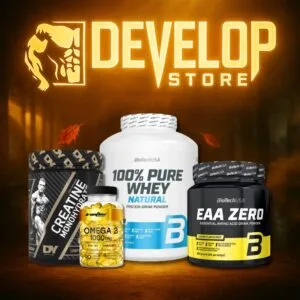 Starter Pack | Βασικό Πακέτο για κάθε ασκούμενο | Πρωτεΐνη + Κρεατίνη + Αμινοξέα + Ω3